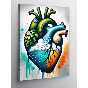 Kanvas Tablo Kalp Temalı 100x140 cm