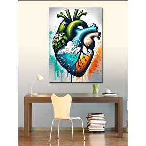 Kanvas Tablo Kalp Temalı 100x140 cm