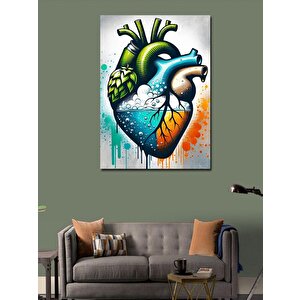 Kanvas Tablo Kalp Temalı 100x140 cm