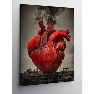 Kanvas Tablo Sanayi Ve Kalp 70x100 cm
