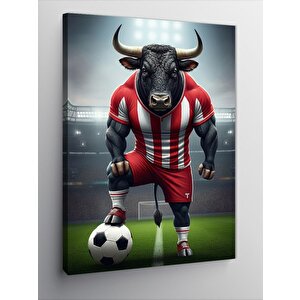 Kanvas Tablo Futbol Boğası