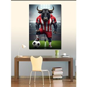 Kanvas Tablo Futbol Boğası 100x140 cm