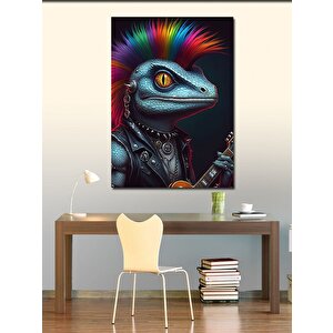 Kanvas Tablo Punk Kertenkele 100x140 cm