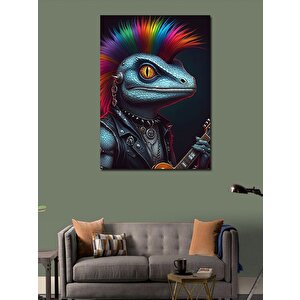 Kanvas Tablo Punk Kertenkele 100x140 cm