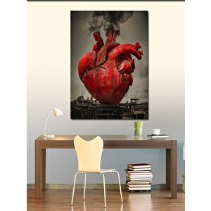 Kanvas Tablo Sanayi Ve Kalp 100x140 cm