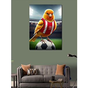 Kanvas Tablo Futbol Kanaryası 100x140 cm