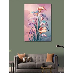 Kanvas Tablo Mor Laleler 50x70 cm