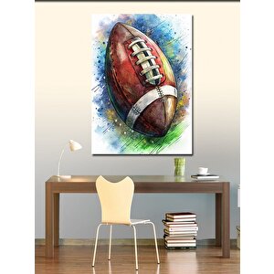 Kanvas Tablo Amerikan Futbol Topu 70x100 cm