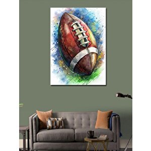 Kanvas Tablo Amerikan Futbol Topu 70x100 cm