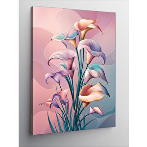 Kanvas Tablo Mor Laleler 70x100 cm