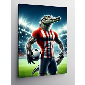 Kanvas Tablo Futbol Timsahı 100x140 cm