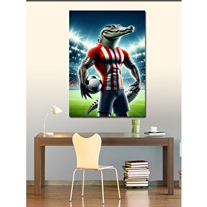 Kanvas Tablo Futbol Timsahı 100x140 cm