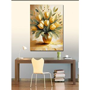 Kanvas Tablo Sarı Laleler 50x70 cm