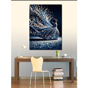 Kanvas Tablo Kalpli Taşlar Ve Kadın 100x140 cm