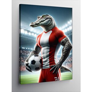 Kanvas Tablo Futbol Timsahı 70x100 cm