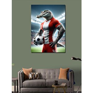 Kanvas Tablo Futbol Timsahı 70x100 cm