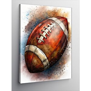 Kanvas Tablo Amerikan Futbol Topu 100x140 cm