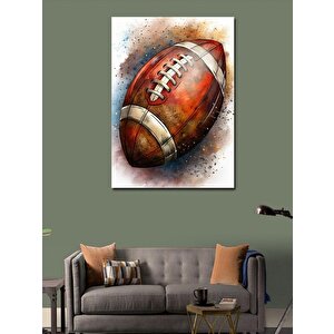 Kanvas Tablo Amerikan Futbol Topu 70x100 cm