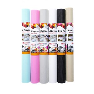 Kaydırmaz Raf Örtüsü - Krem Dolap Içi Kaymaz Örtü Raflık 45cm*x5 Mt.