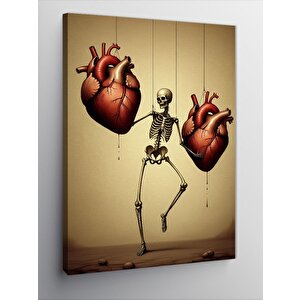 Kanvas Tablo Kalp Tutucu İskelet 70x100 cm