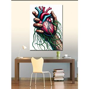 Kanvas Tablo Kalp 50x70 cm