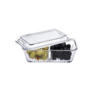 Paşabahçe Kapaklı Kahvaltılık - Tereyağlık Ballık Peynirlik 2 Li Set