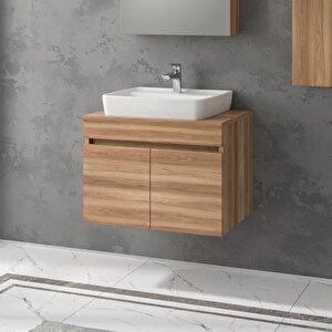 Denko Etna 65 Cm Mdf Hazar Banyo Dolabı Alt Modül, Lavabo
