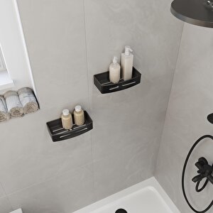 Aqua Bagno Smart Tekli Süngerlik 24x12,5 Cm., Mat Siyah