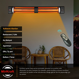 Mirkraft ( Square ) Elektrikli Isıtıcı - Kumandalı
