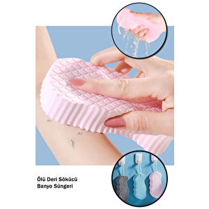 2 Adet Ölü Deri Temizleyici Banyo Lifi Peeling Masaj Süngeri Mit1106