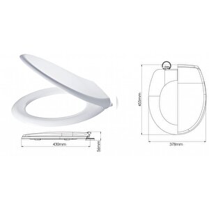 Sli̇m İcon Klozet Kapaği (yavaş Kapanir)