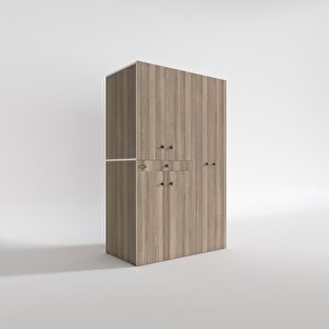 Çamaşır-kurutma Makinesi Dolabı Şahrur Sağ Crd 187*120*60 Çekmeceli Banyo