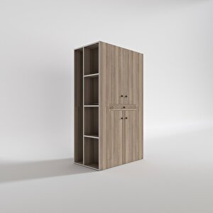 Çamaşır-kurutma Makinesi Dolabı Biruni Crd 187*110*60 Çekmeceli Raflı Banyo