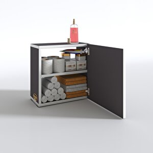 Banyo Ecza Dolabı Susanin Gri 39*39*20 Mutfak Komodin (m) Kapaklı Arkalıksız