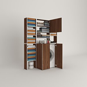 Çamaşır Makinesi Dolabı Kasparovmaksduble Cvz 180*126*55-20 Banyo Kapaklı Arkalıksız