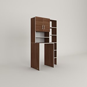 Çamaşır Makinesi Dolabı Hayzummaks Cvz 180*096*55 Banyo Kiler Çift Kapaklı Arkalıklı
