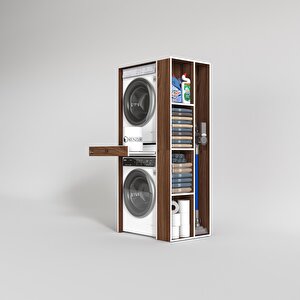 Çamaşır-kurutma Makinesi Dolabı Bacce Sağ Cvz 187*090*60 Çekmeceli Banyo