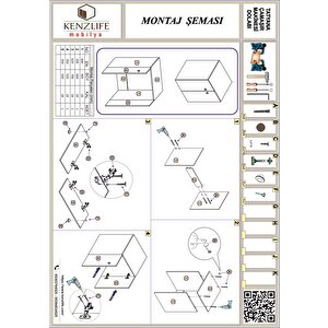 Çamaşır Makinesi Dolabı Kapaklı Tatyana Byz 90*70*60 Banyo Ofis Arkalıksız + Tekli Duvar Rafı Hediyeli