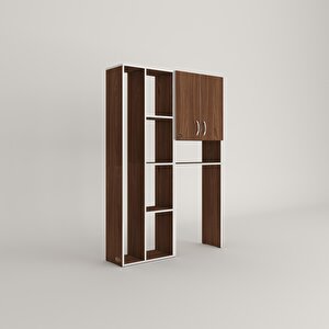 Çamaşır Makinesi Dolabı Veronikasüpürge Cvz 180*126*20 Banyo Arkalıksız Raflı