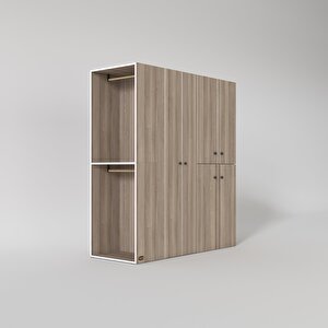 Çamaşır-kurutma Makinesi Dolabı Ve Giysi Dolabı Bistami Sol Crd 180*160*60  Banyo