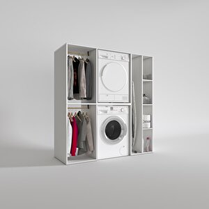 Çamaşır-kurutma Makinesi Dolabı Ve Giysi Dolabı Cevheri Sağ Byz 180*170*60  Banyo