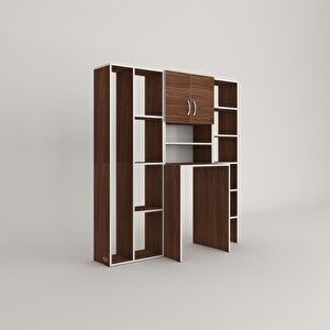 Çamaşır Makinesi Dolabı Hayzummega Cvz 180*156*55 Banyo Kiler Çift Kapaklı Arkalıklı