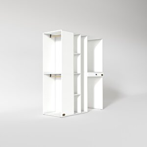 Çamaşır-kurutma Makinesi Dolabı Ve Giysi Dolabı Çekmeceli Attarmdf Sol Byz 187*160*60  % 100 Full Mdf