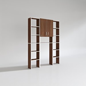 Çamaşır Makinesi Dolabı Veronikamaksduble Cvz 180*126*20 Banyo Arkalıksız Raflı