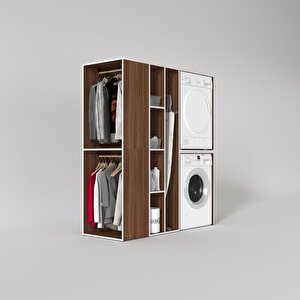Çamaşır-kurutma Makinesi Dolabı Ve Giysi Dolabı Kazvini Sol Cvz 180*160*60  Banyo