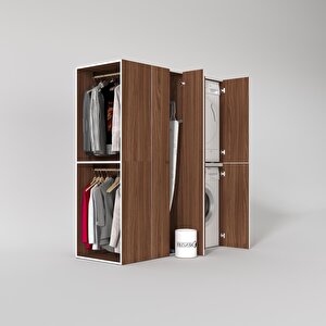 Çamaşır-kurutma Makinesi Dolabı Ve Giysi Dolabı Bistami Sol Cvz 180*160*60  Banyo