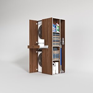 Çamaşır-kurutma Makinesi Dolabı Ahi Evran Sağ Cvz 187*090*60 Çekmeceli Banyo