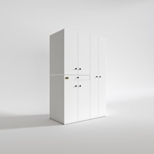 Çamaşır-kurutma Makinesi Dolabı Şahrurmdf Sağ Byz 187*120*60 Çekmeceli % 100 Full Mdf