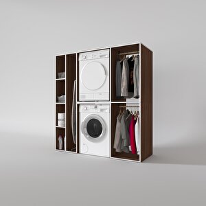 Çamaşır-kurutma Makinesi Dolabı Ve Giysi Dolabı Cevheri Sol Cvz 180*170*60  Banyo