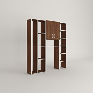 Çamaşır Makinesi Dolabı Veronikamega Cvz 180*156*20 Banyo Arkalıksız Raflı